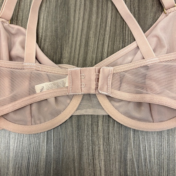 LIVELY Womens The Dot Mesh Underwire Unlined Bra Light Purple Polka Dots 32D - Picture 6 of 8